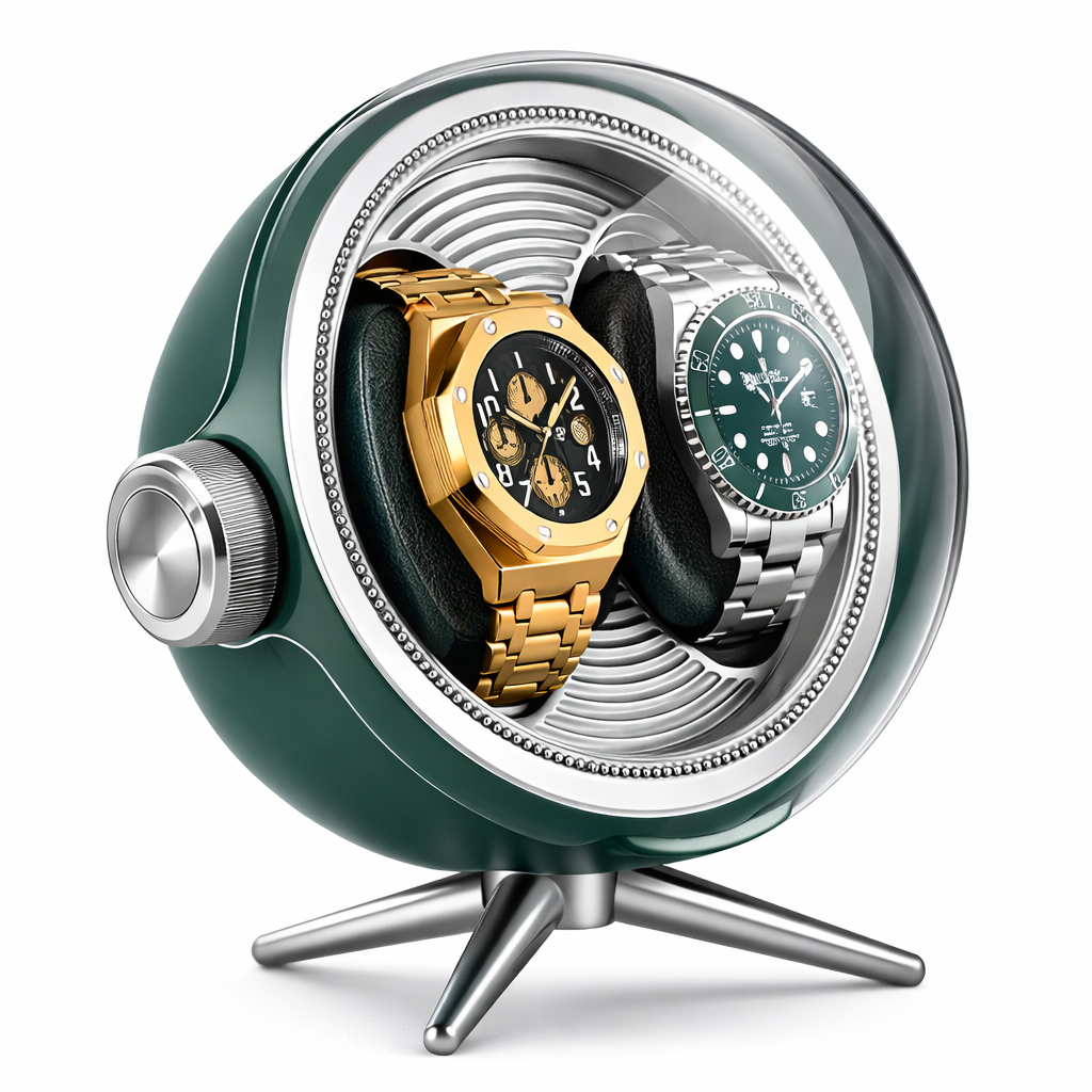 REMONTOIR 2 MONTRES TRIPODE - VERT