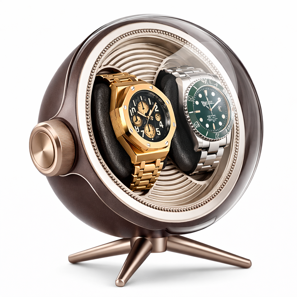 REMONTOIR 2 MONTRES TRIPODE - BOIS