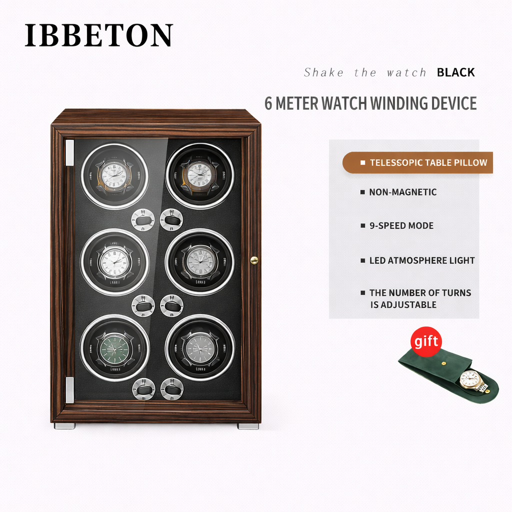 REMONTOIR 6 MONTRES - BOIS / NOIR